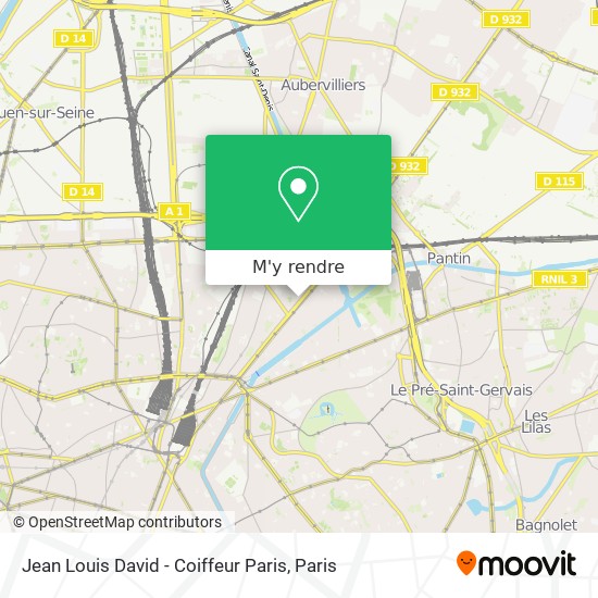Jean Louis David - Coiffeur Paris plan