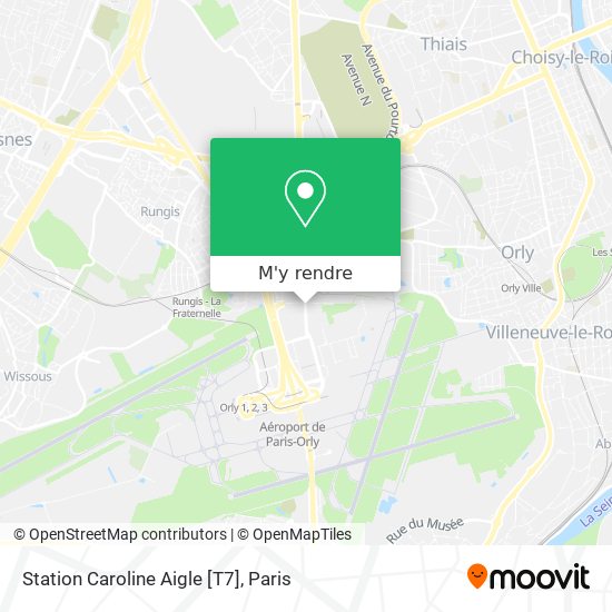 Station Caroline Aigle [T7] plan