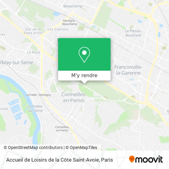 Accueil de Loisirs de la Côte Saint-Avoie plan