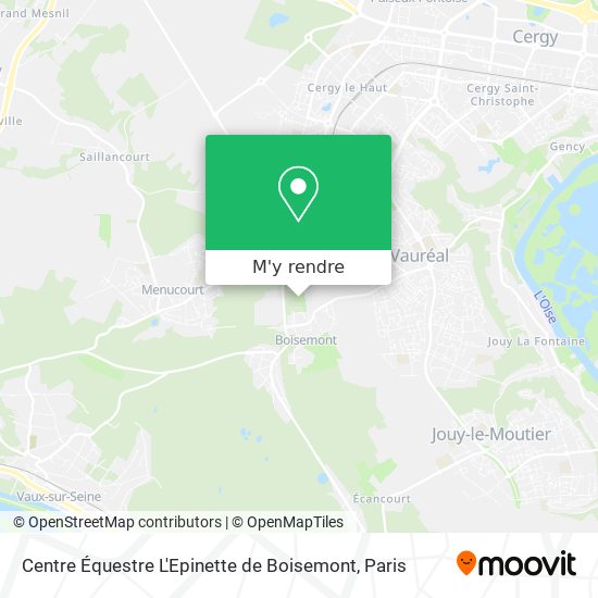 Centre Équestre L'Epinette de Boisemont plan
