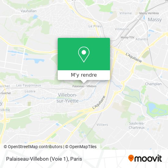 Palaiseau-Villebon (Voie 1) plan