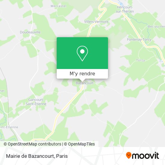 Mairie de Bazancourt plan