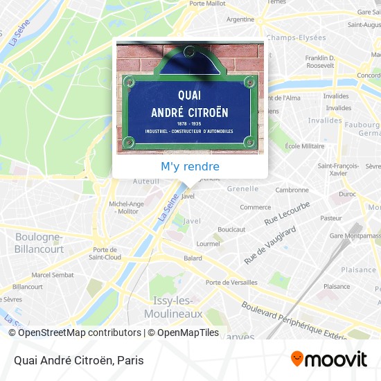 Quai André Citroën plan