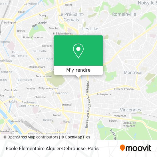 École Élémentaire Alquier-Debrousse plan