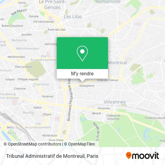 Tribunal Administratif de Montreuil plan