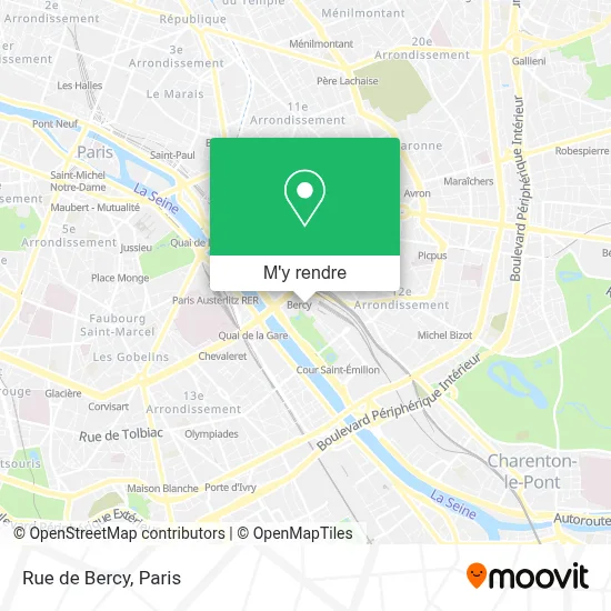 Rue de Bercy plan