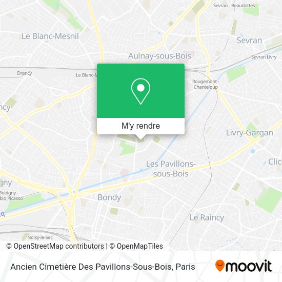 Ancien Cimetière Des Pavillons-Sous-Bois plan