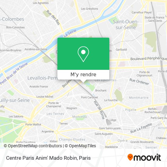Centre Paris Anim' Mado Robin plan