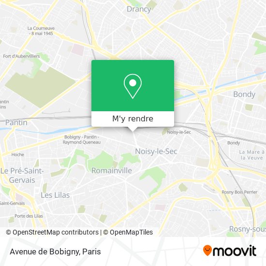 Avenue de Bobigny plan