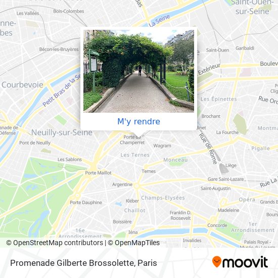 Promenade Gilberte Brossolette plan