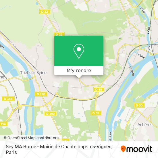 Sey MA Borne - Mairie de Chanteloup-Les-Vignes plan