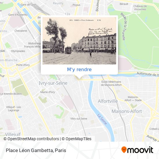 Place Léon Gambetta plan