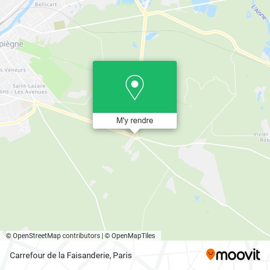 Carrefour de la Faisanderie plan