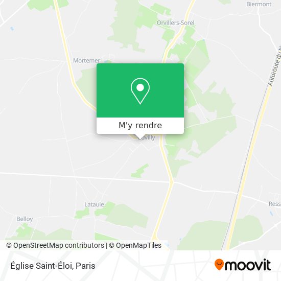 Église Saint-Éloi plan