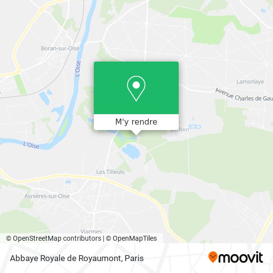 Abbaye Royale de Royaumont plan