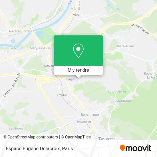 Espace Eugène Delacroix plan