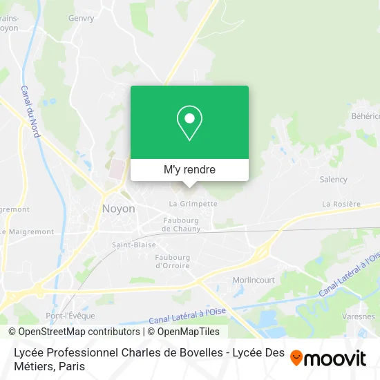 Lycée Professionnel Charles de Bovelles - Lycée Des Métiers plan