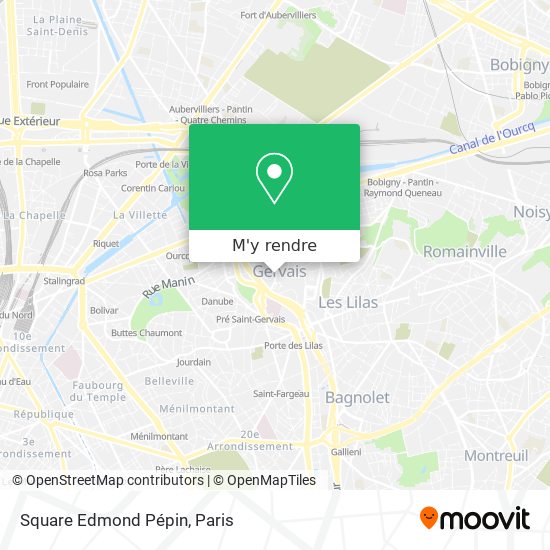 Square Edmond Pépin plan