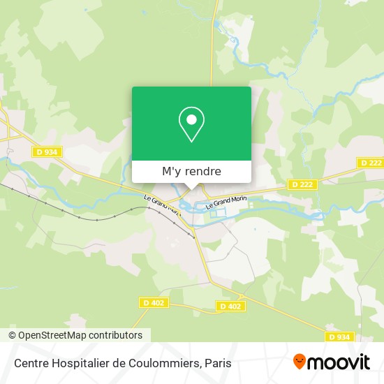 Centre Hospitalier de Coulommiers plan