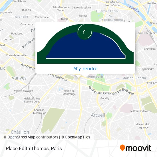 Place Édith Thomas plan