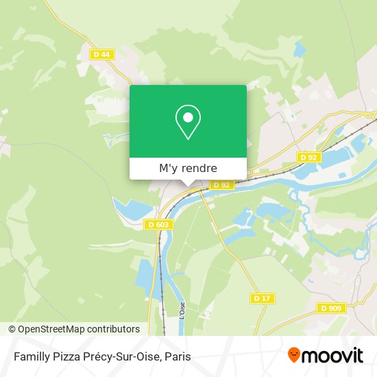 Familly Pizza Précy-Sur-Oise plan