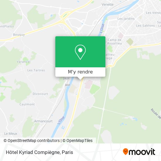 Hôtel Kyriad Compiègne plan