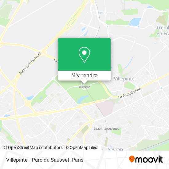 Villepinte - Parc du Sausset plan