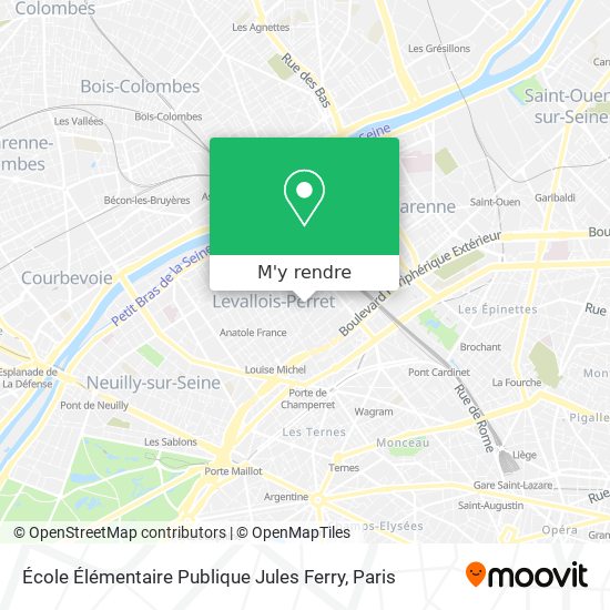École Élémentaire Publique Jules Ferry plan