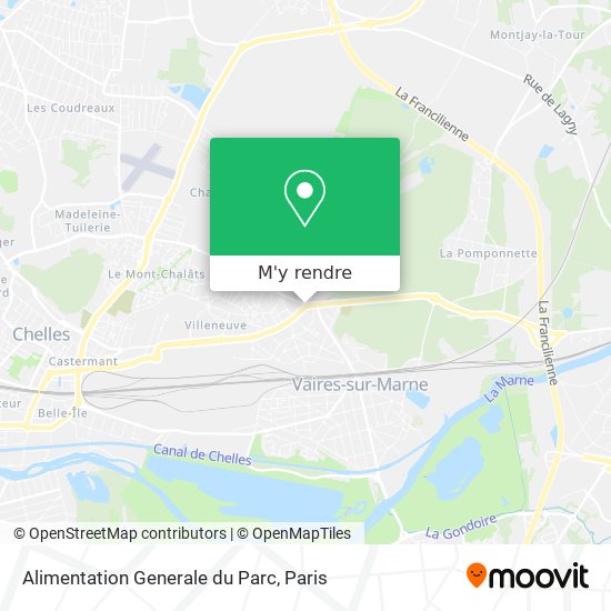 Alimentation Generale du Parc plan