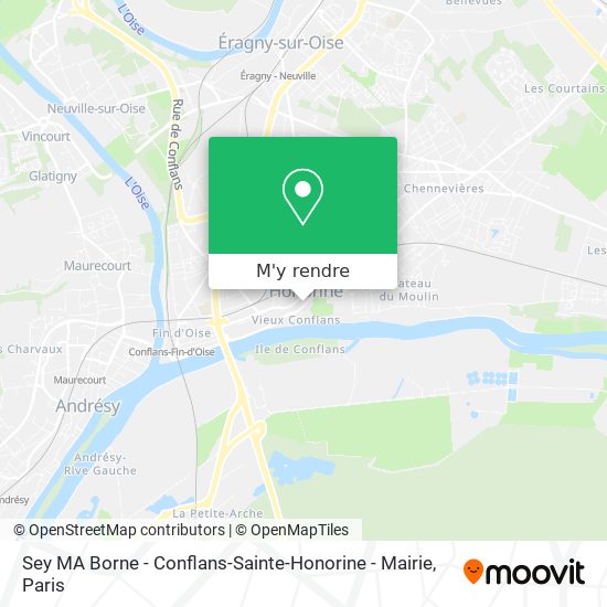Sey MA Borne - Conflans-Sainte-Honorine - Mairie plan