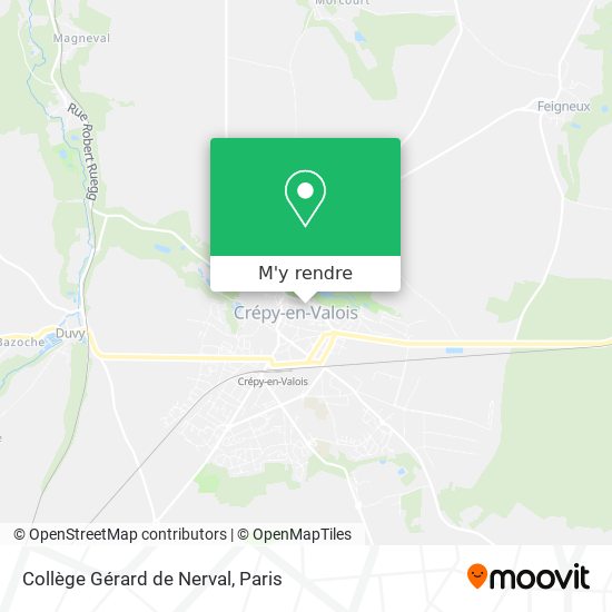 Collège Gérard de Nerval plan