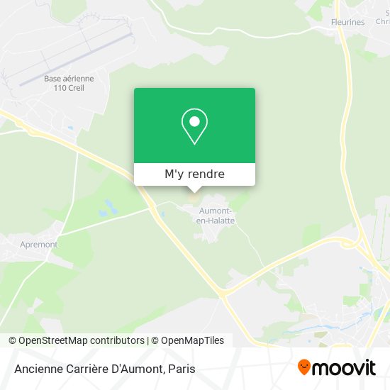 Ancienne Carrière D'Aumont plan