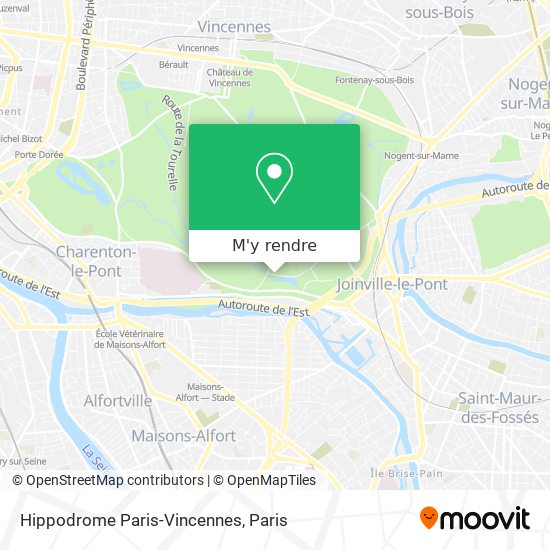 Hippodrome Paris-Vincennes plan