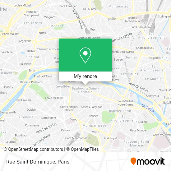 Rue Saint-Dominique plan