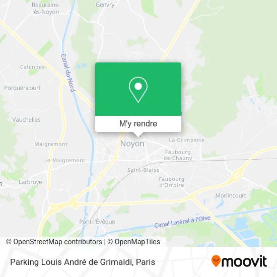 Parking Louis André de Grimaldi plan