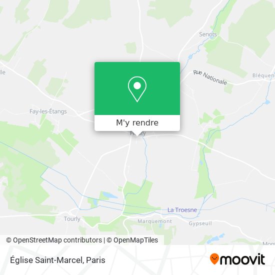 Église Saint-Marcel plan