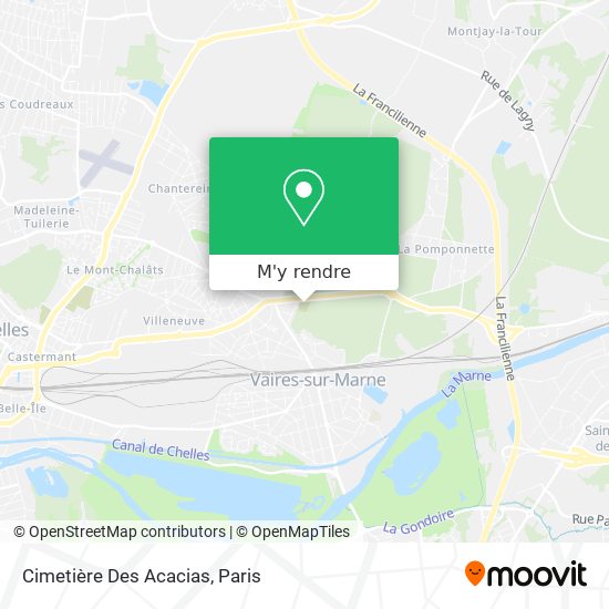 Cimetière Des Acacias plan