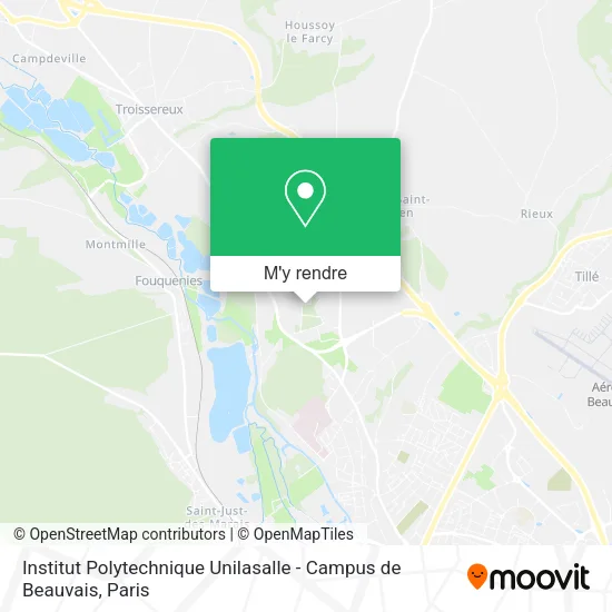 Institut Polytechnique Unilasalle - Campus de Beauvais plan
