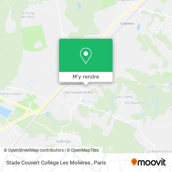 Stade Couvert Collège Les Molières. plan