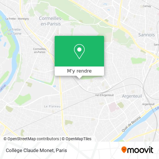 Collège Claude Monet plan