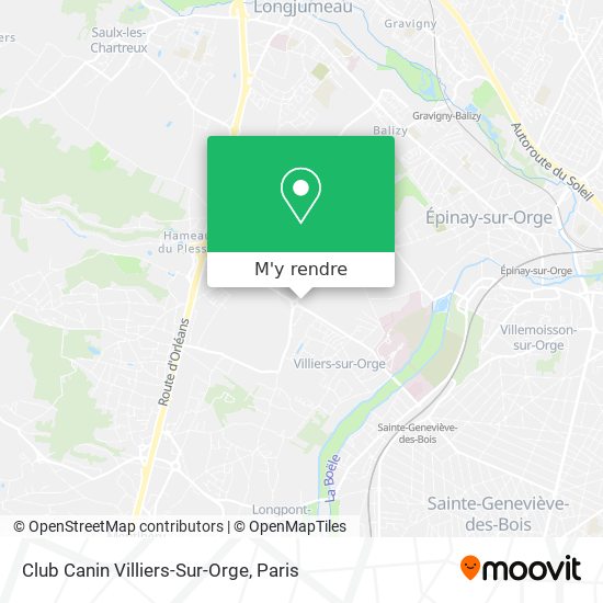 Club Canin Villiers-Sur-Orge plan