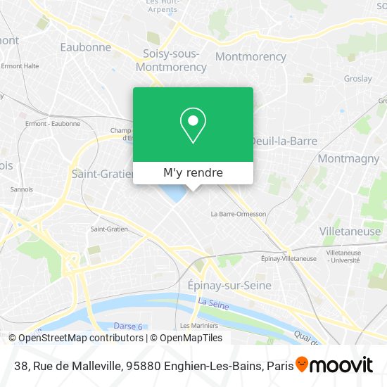 38, Rue de Malleville, 95880 Enghien-Les-Bains plan