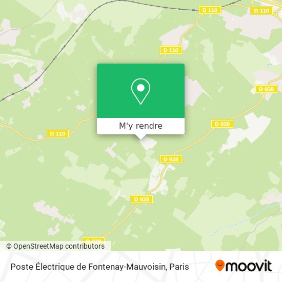 Poste Électrique de Fontenay-Mauvoisin plan