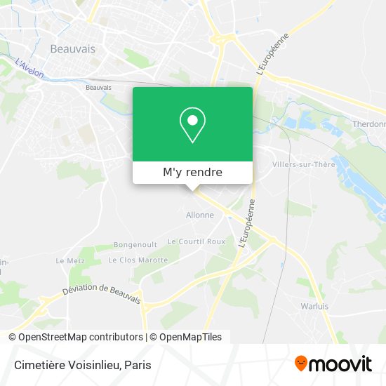 Cimetière Voisinlieu plan