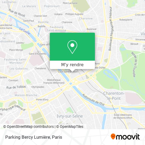 Parking Bercy Lumière plan