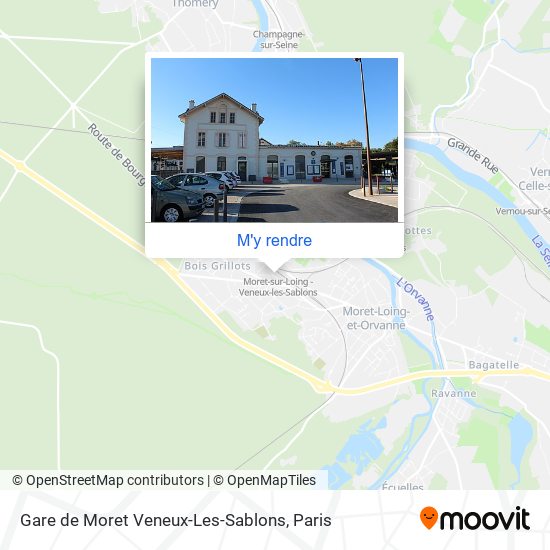 Gare de Moret Veneux-Les-Sablons plan