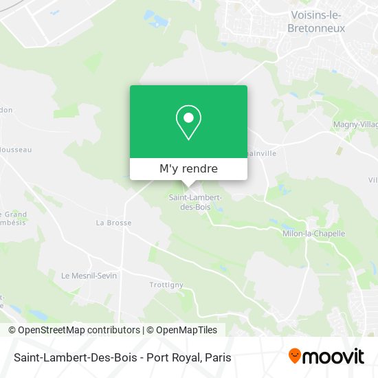 Saint-Lambert-Des-Bois - Port Royal plan