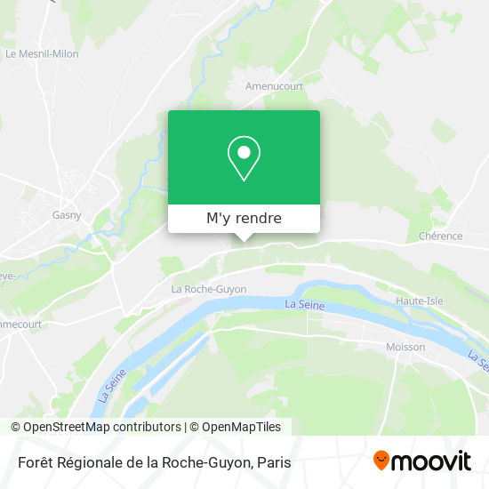 Forêt Régionale de la Roche-Guyon plan