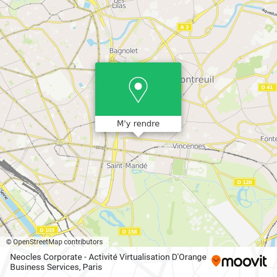 Neocles Corporate - Activité Virtualisation D'Orange Business Services plan