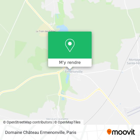 Domaine Château Ermenonville plan